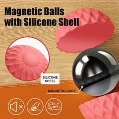RIVGOT magnetic balls connect end to end for versatile hand movements and shape-building.
