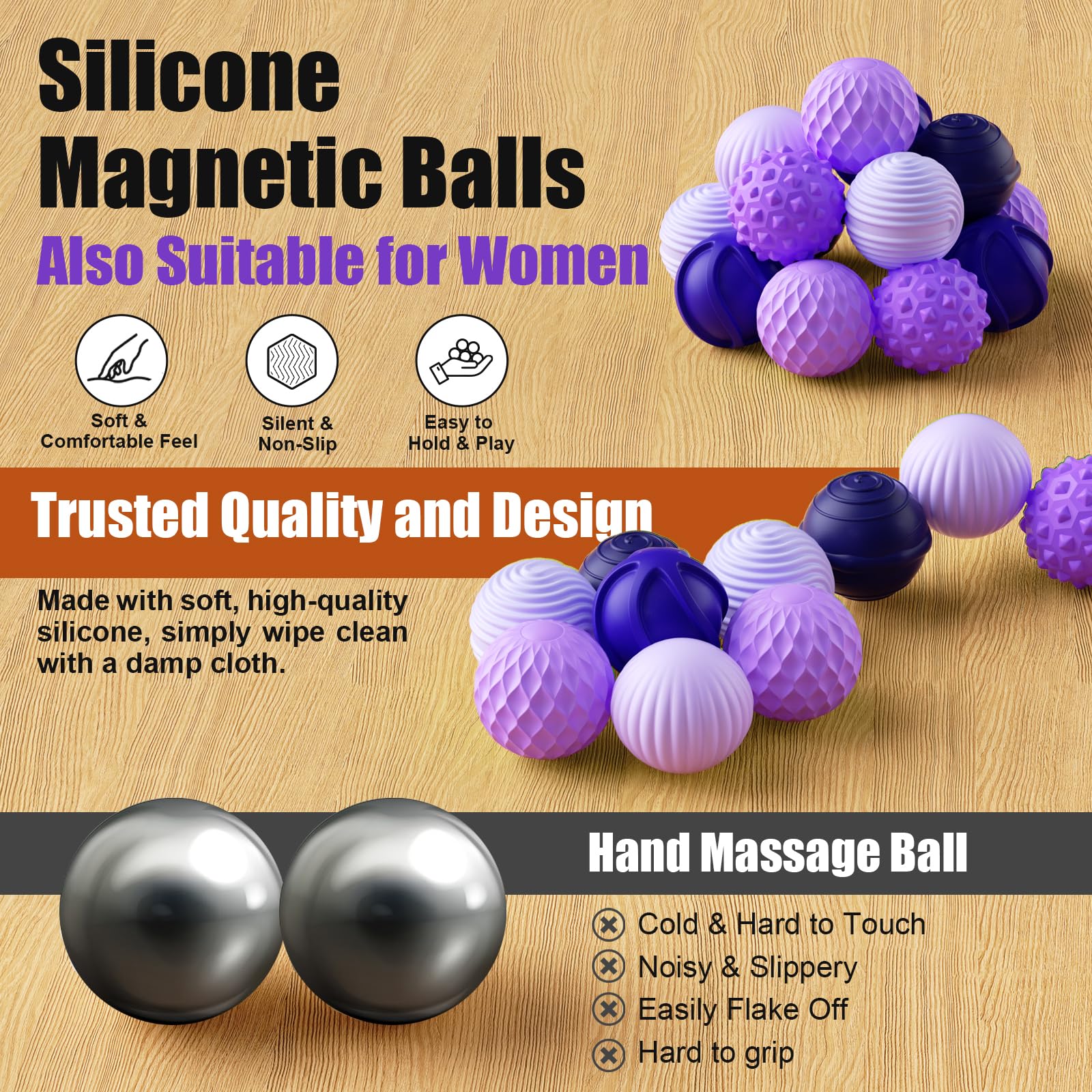 RIVGOT magnetic cores interaction image illustrating magnets linking balls for creative fidget play