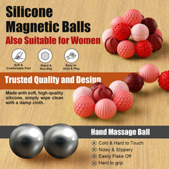 RIVGOT silicone fidget balls offer silent use for focused work or study.