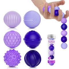RIVGOT silicone magnetic balls six-pack close-up with tactile grip for focused fidgeting