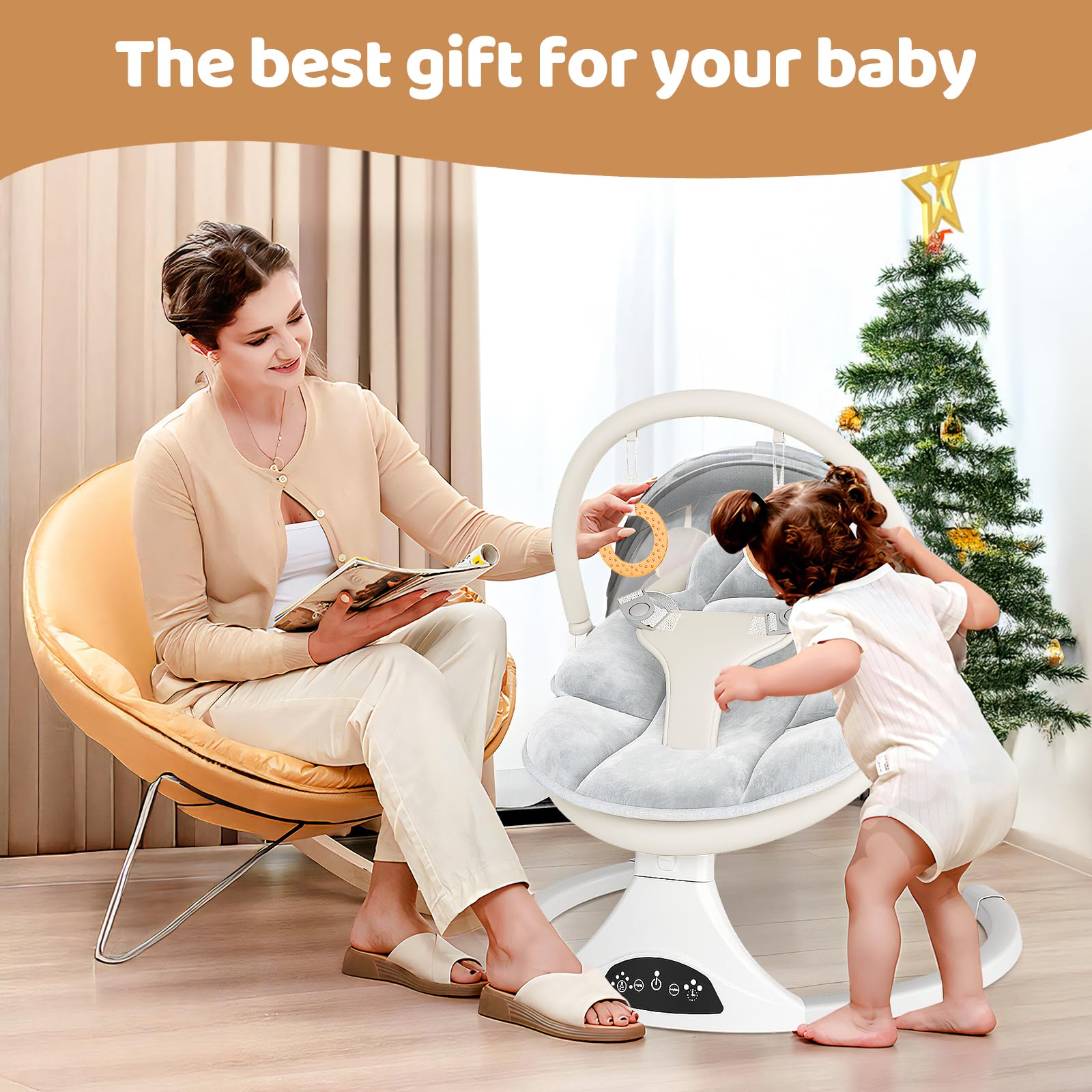 RIVIPLOU 3-point harness for secure infant seating