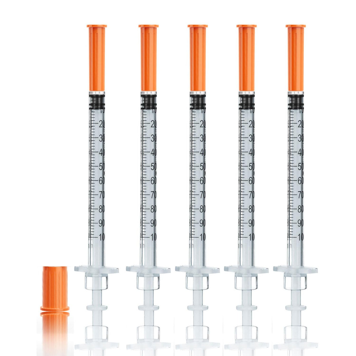 Rixbao 1ml syringe with an 8mm needle, ideal for precise dosing.