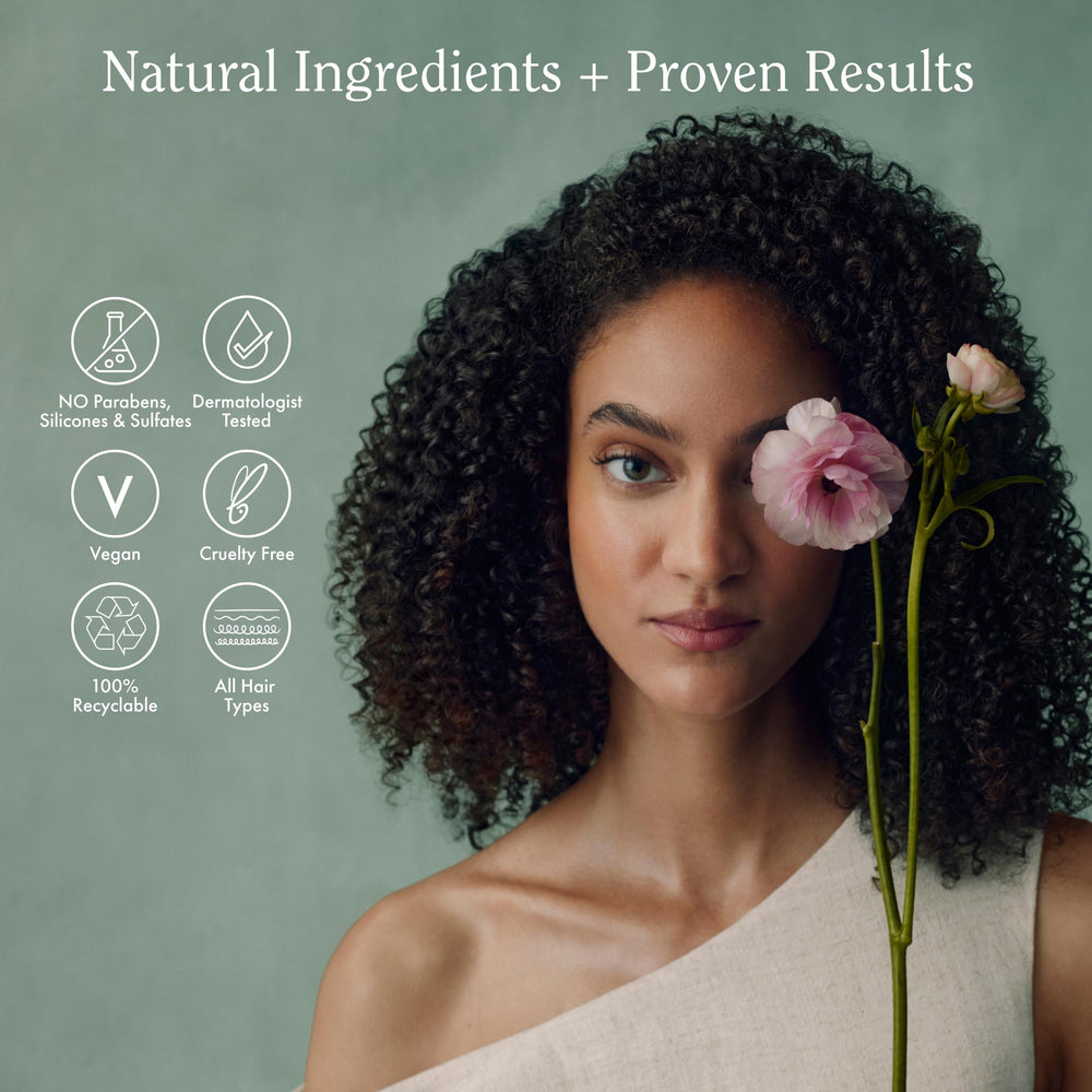 Rizos Curls Biotin Conditioner clean formula icon—silicone-free and mineral oil-free