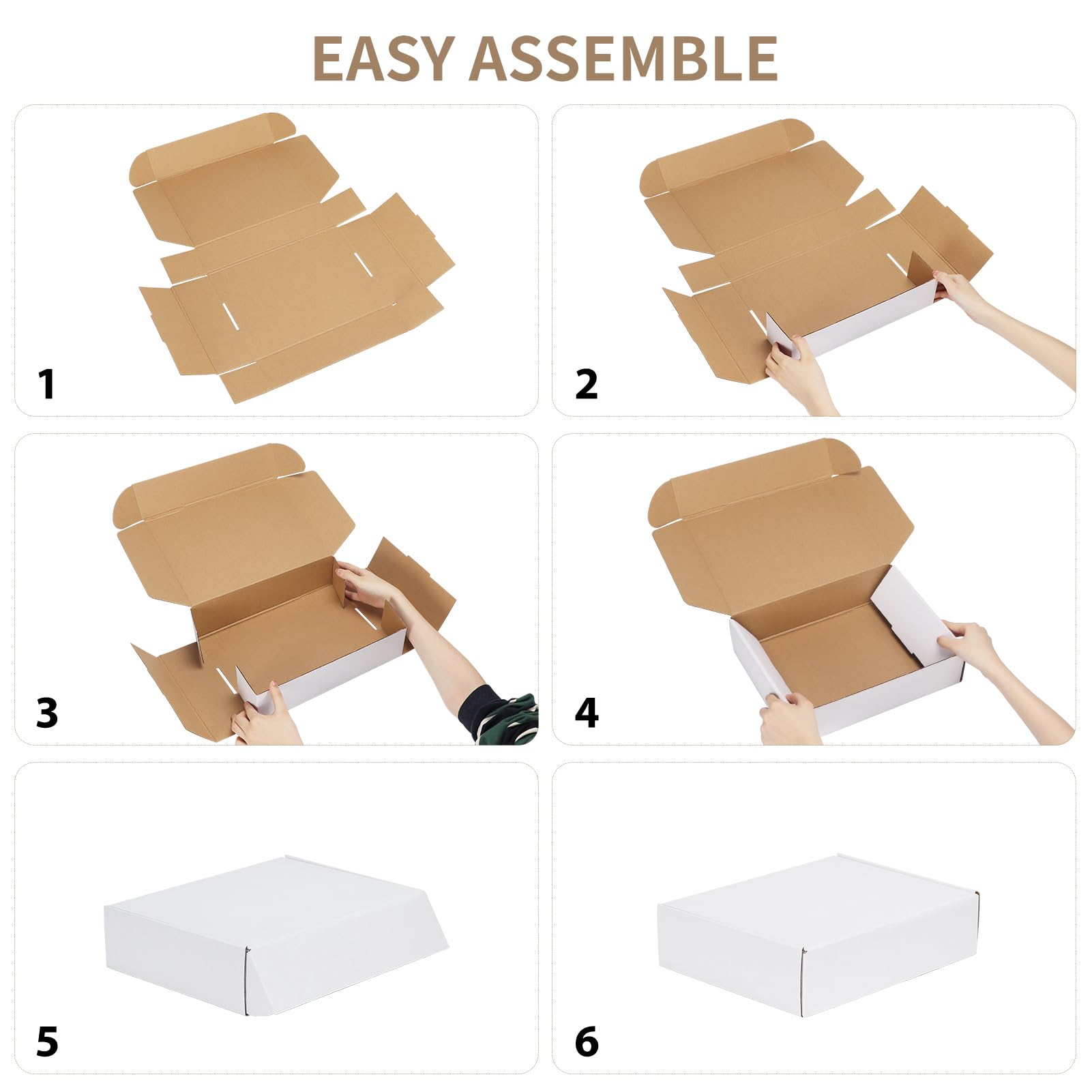 RLAVBL 12x9x3 shipping box edges neat and burr-free