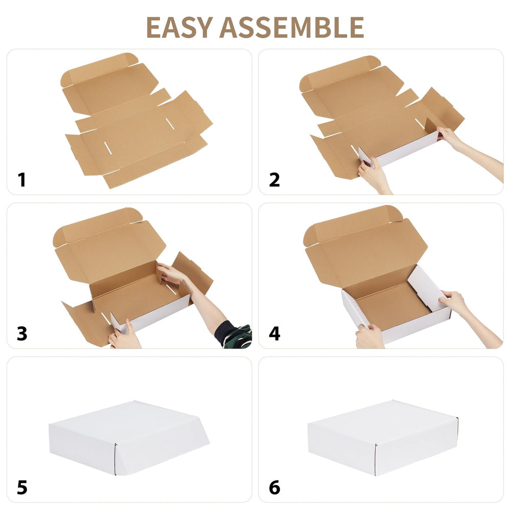 RLAVBL 12x9x3 shipping box edges neat and burr-free