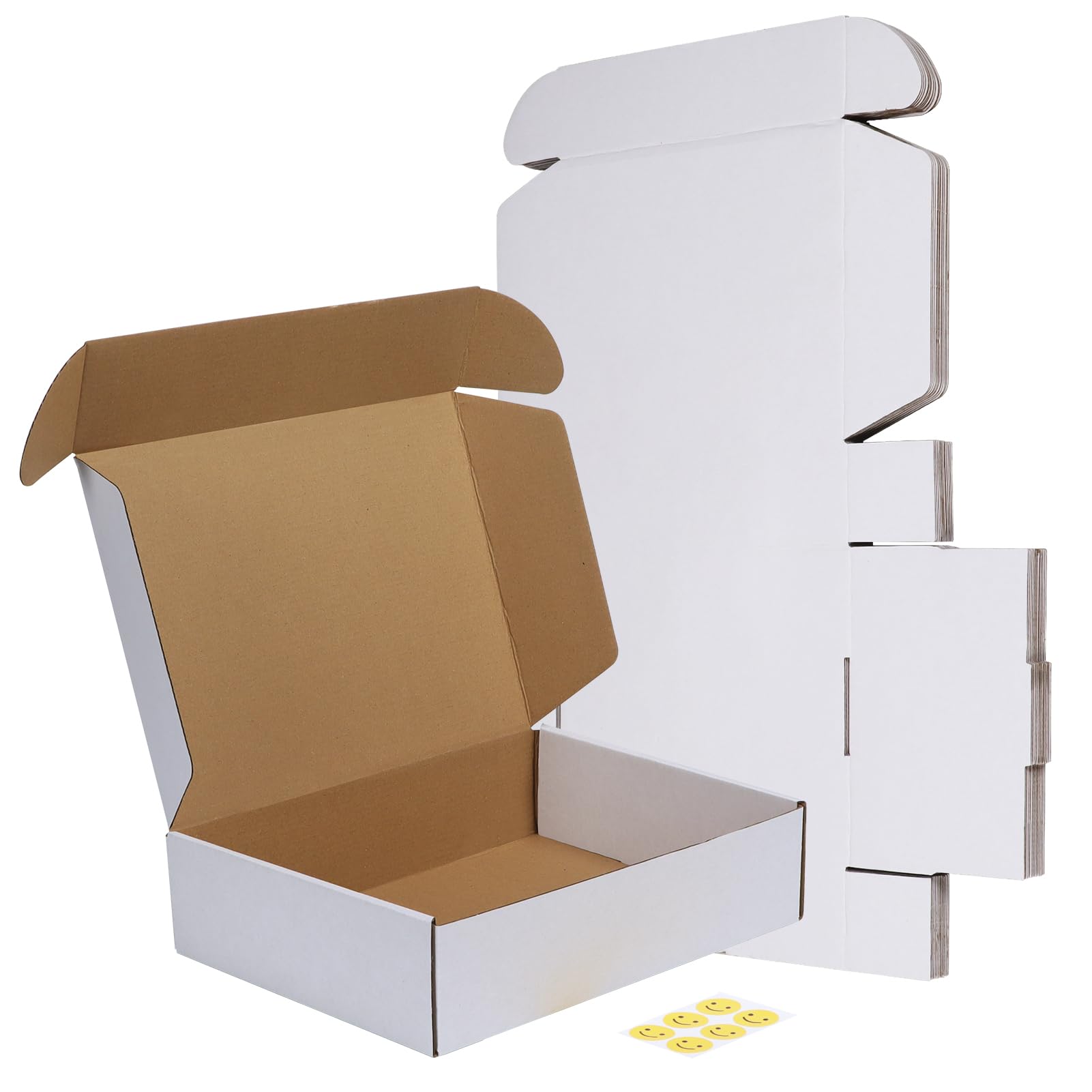 RLAVBL 12x9x3 shipping box front view, sturdy corrugated packaging for safe mailing