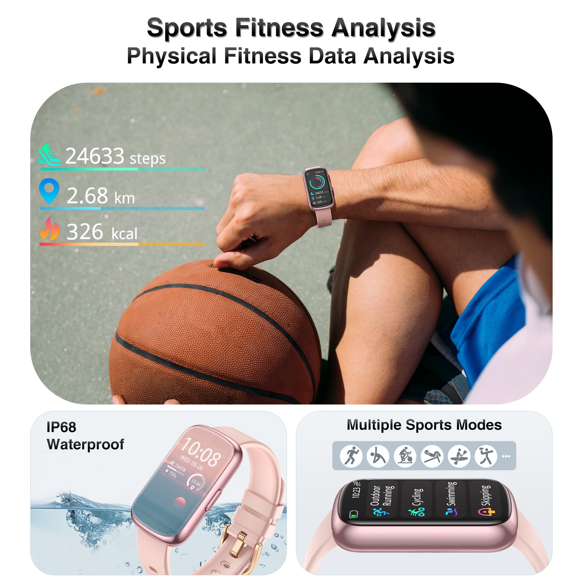 RLQA fitness tracker tracks blood oxygen levels for wellness awareness