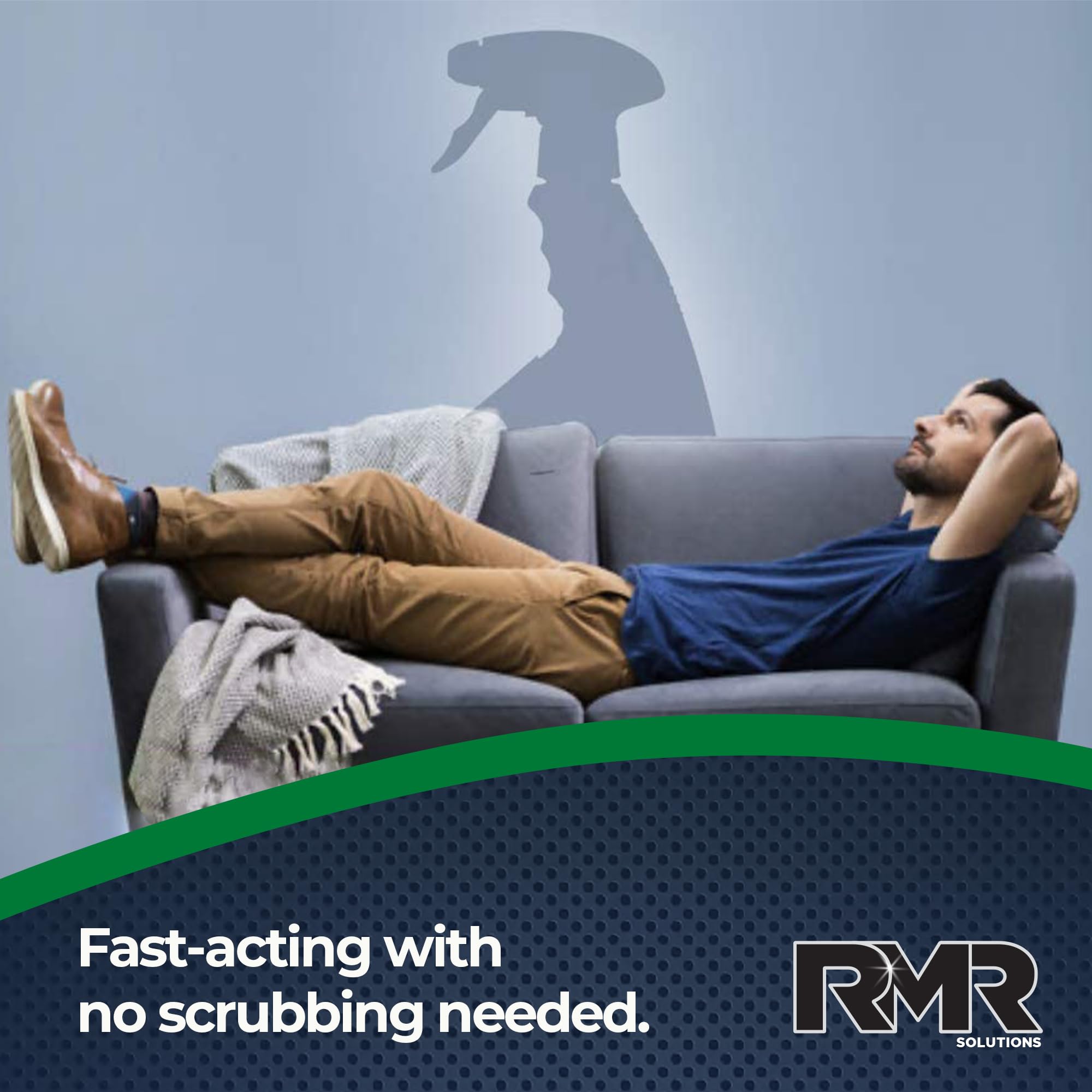 RMR-86 treatment on brick walls reduces mildew discoloration and odor