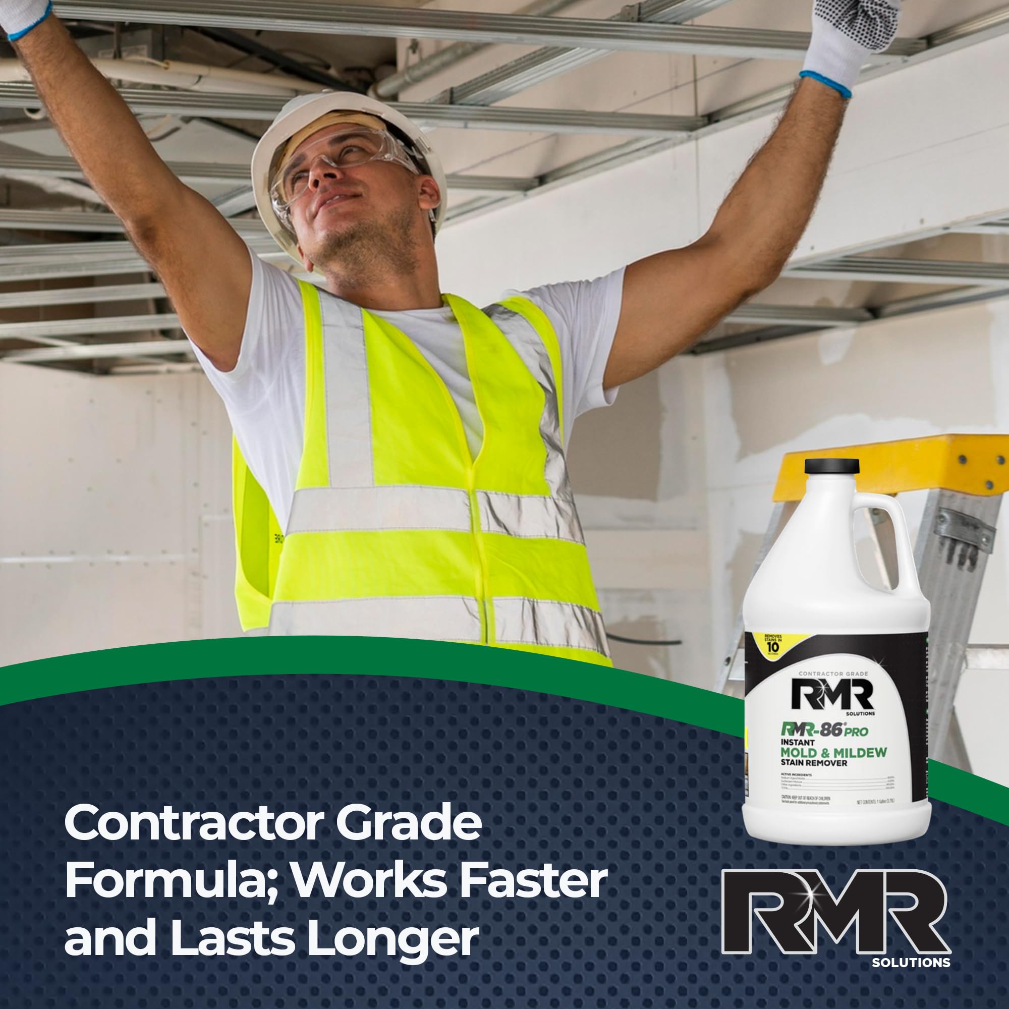 RMR-86 Pro bottle being poured onto a surface for treatment