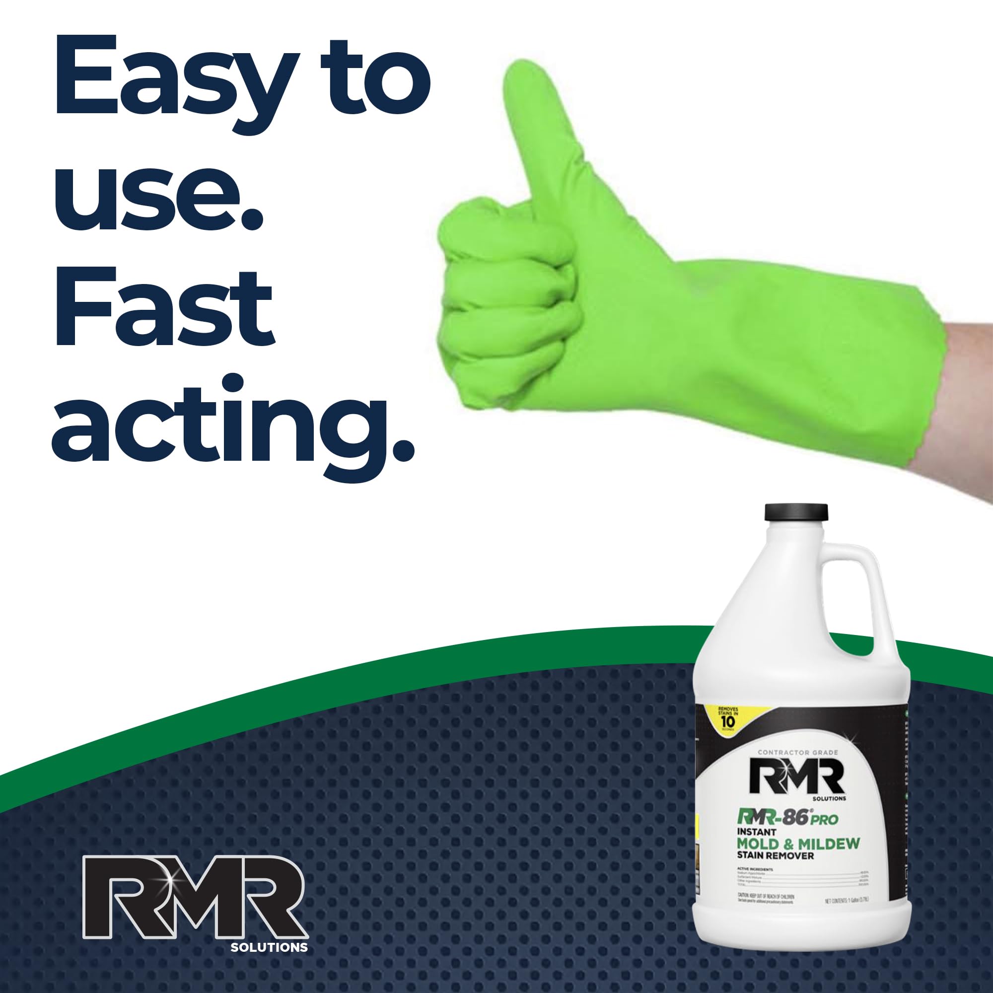 RMR-86 Pro removes mold from brick wall efficiently
