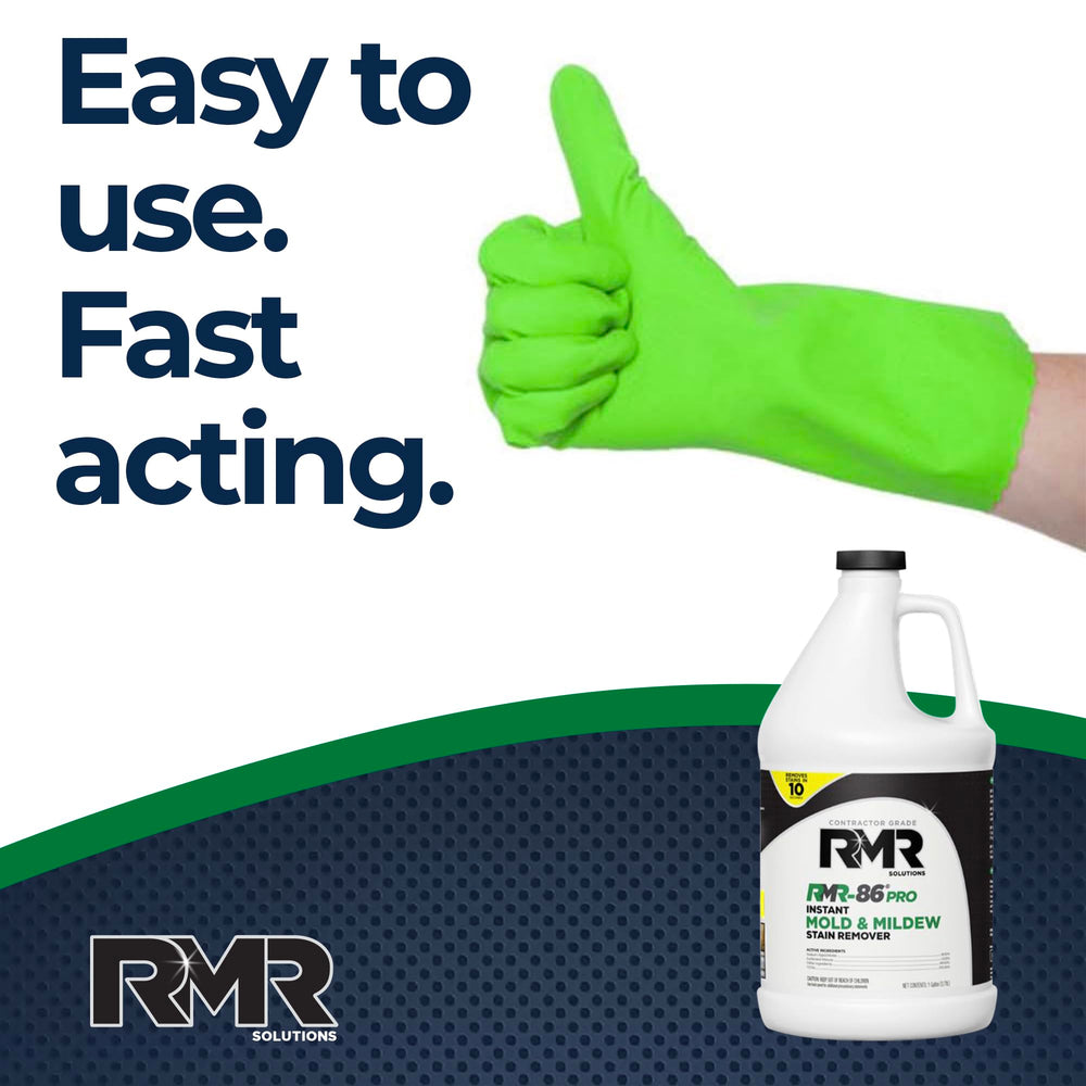RMR-86 Pro removes mold from brick wall efficiently
