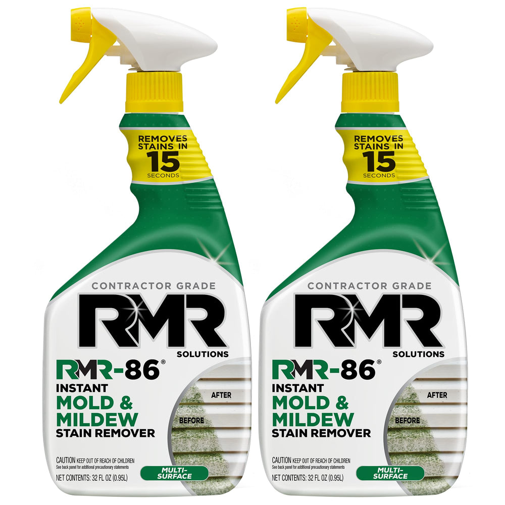 RMR-86 spray bottle 32 oz enables quick mold stain cleanup on various surfaces.