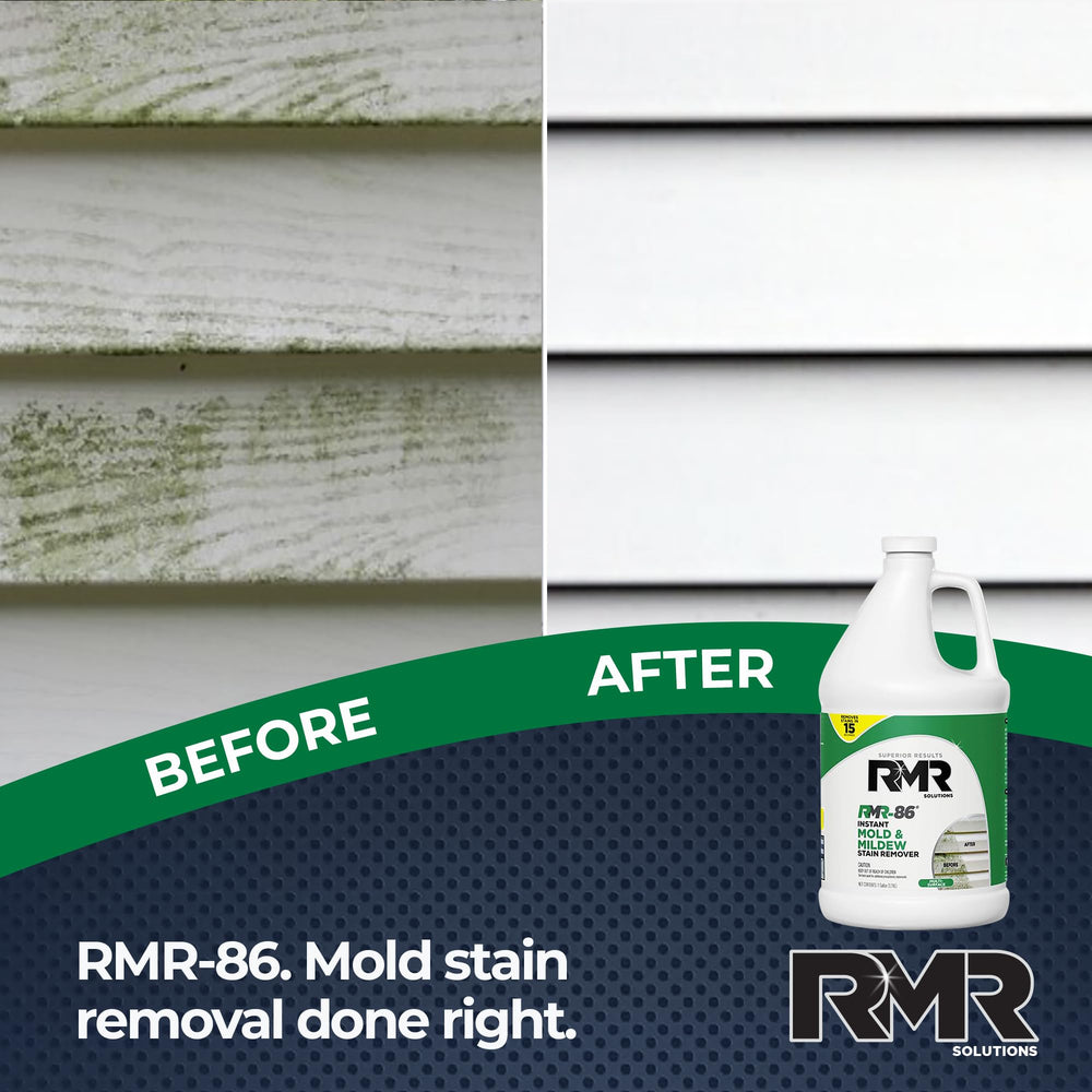 RMR-86 on vinyl siding delivers a cleaner, mold-free finish