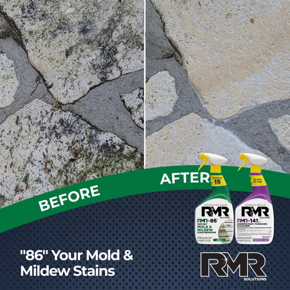 RMR-86 on concrete and brick – powerful cleanup for hard surfaces