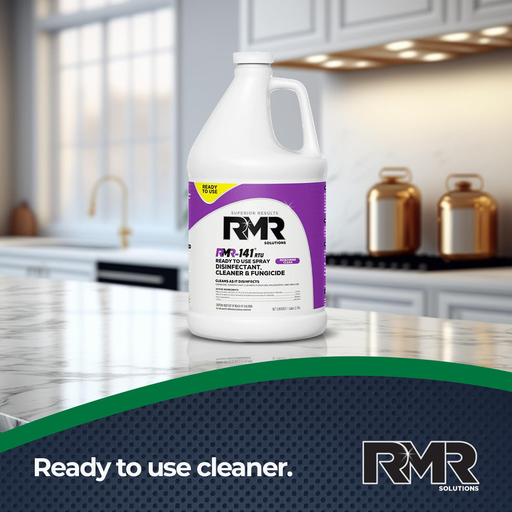 RMR-141 nonporous surface cleaning for quick disinfection