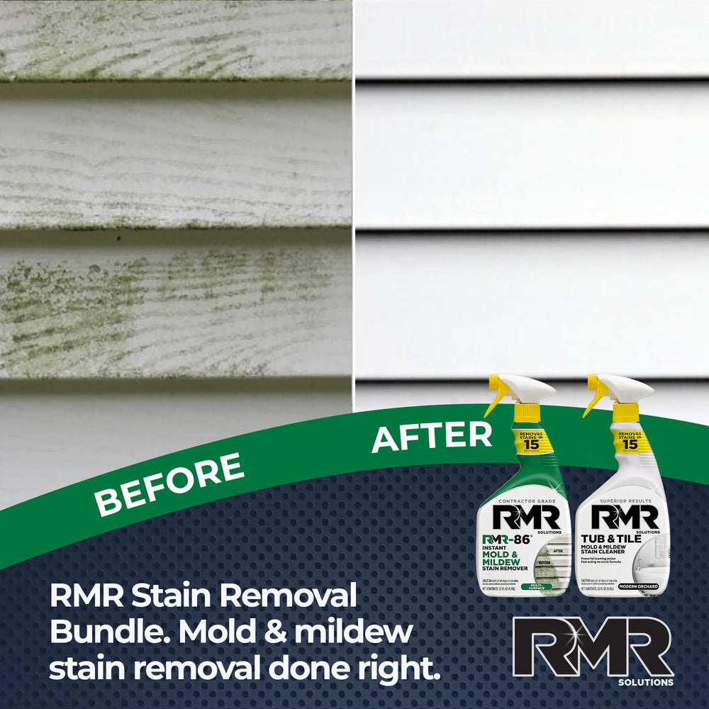 Indoor surfaces refreshed: tubs, sinks, and counters with RMR Mold Stain Eraser