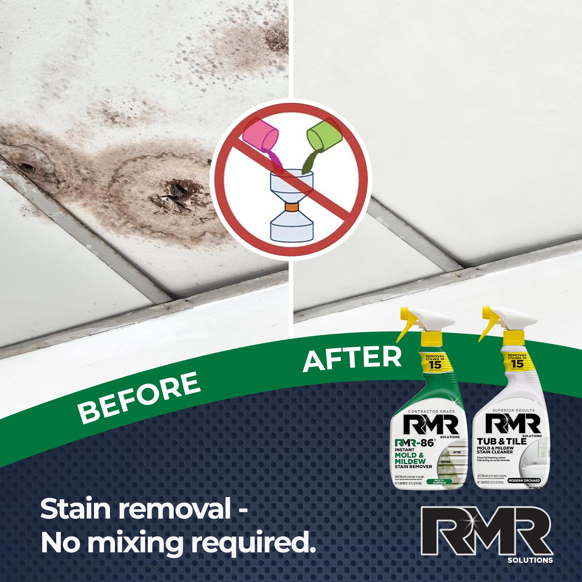 Grout restoration with RMR Mold Stain Eraser Max Pack for brighter bathroom surfaces
