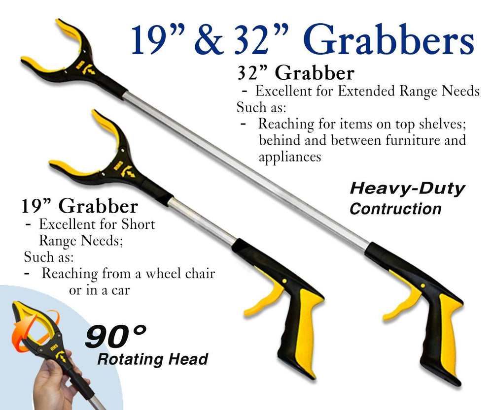 RMS Premium hip kit with 19-inch reacher for flexible access in tight spaces