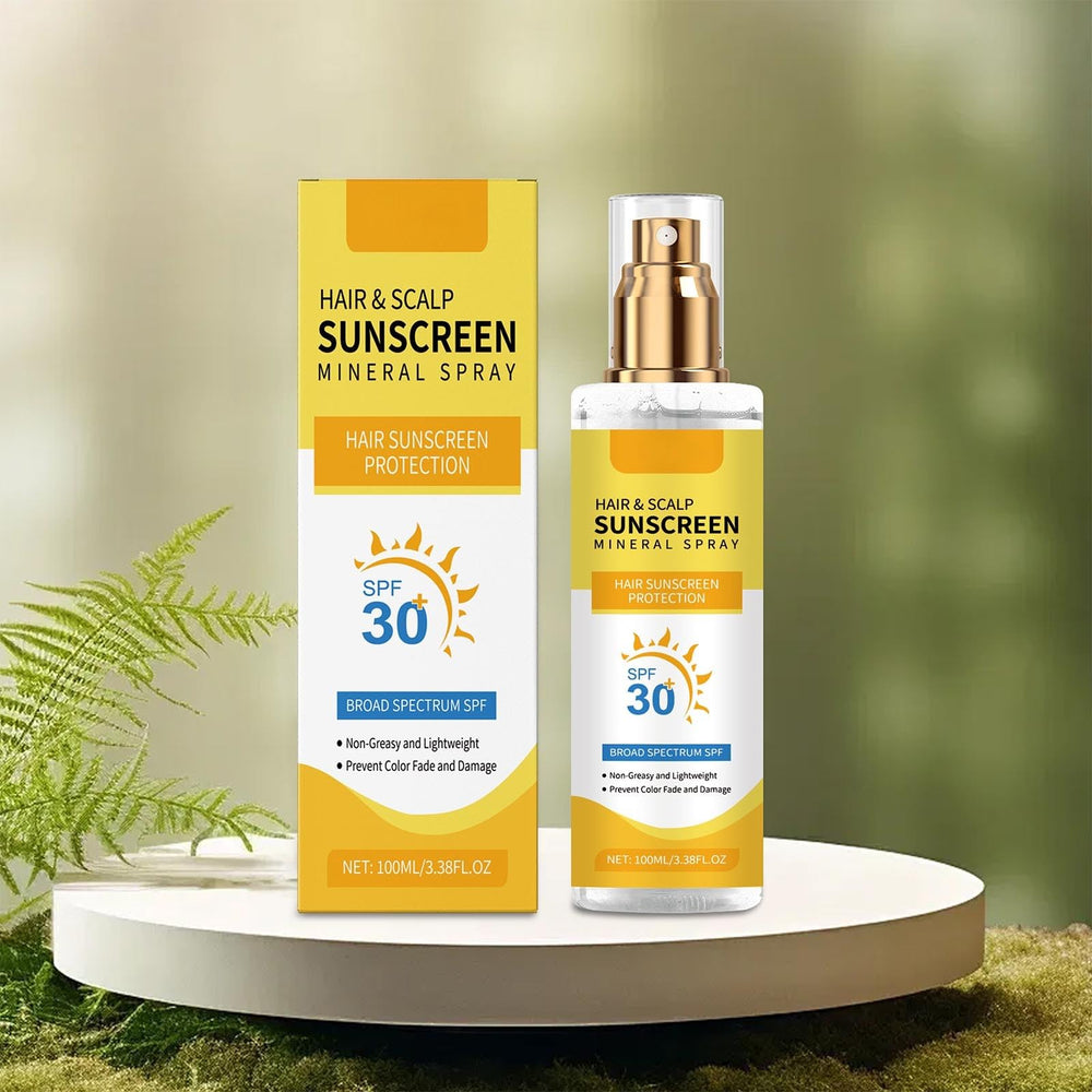 RnemiTe-amo scalp protection close-up suggests SPF comfort at the beach