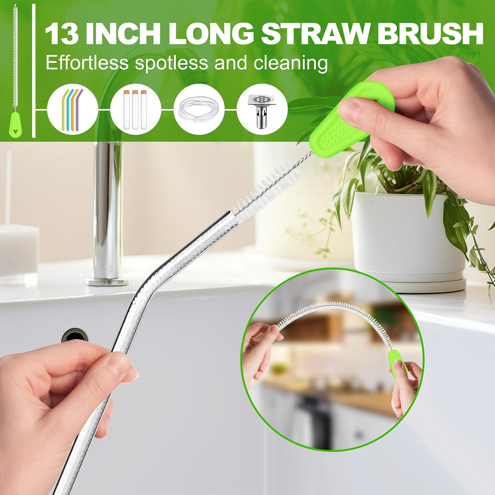 RNOAFMU ergonomic non-slip handle for comfortable scrubbing.