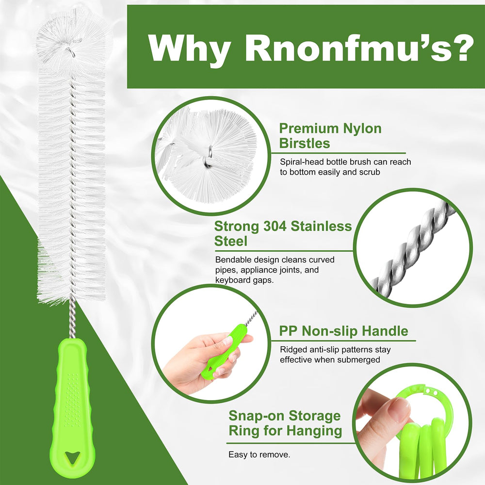 RNOAFMU conical-tip lid brush targets bottle groove areas.