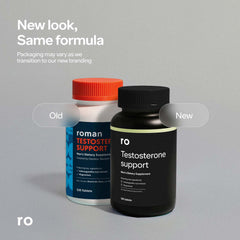 Ro Testosterone Support ashwagandha roots closeup, suggesting natural production support.
