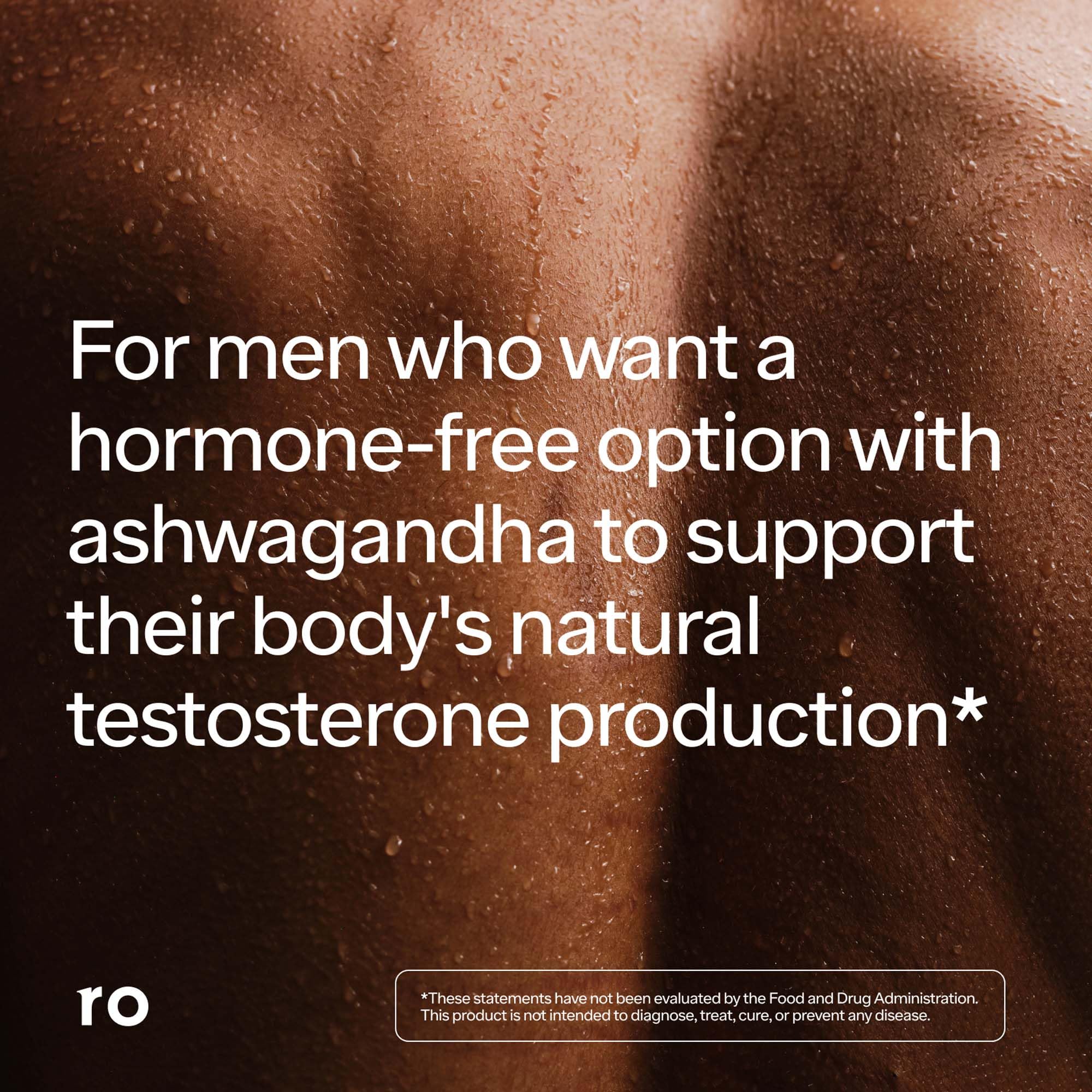 Ro Testosterone Support packaging on shelf communicates a trusted daily supplement for men.