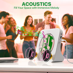ROADOM hi-fi stereo speakers deliver clear, immersive sound.