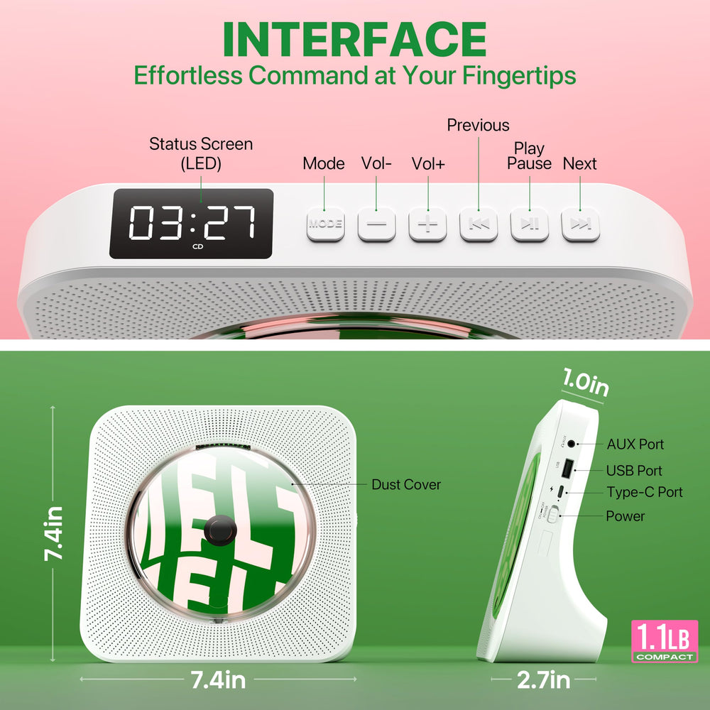 ROADOM remote control for easy setup and timer use.