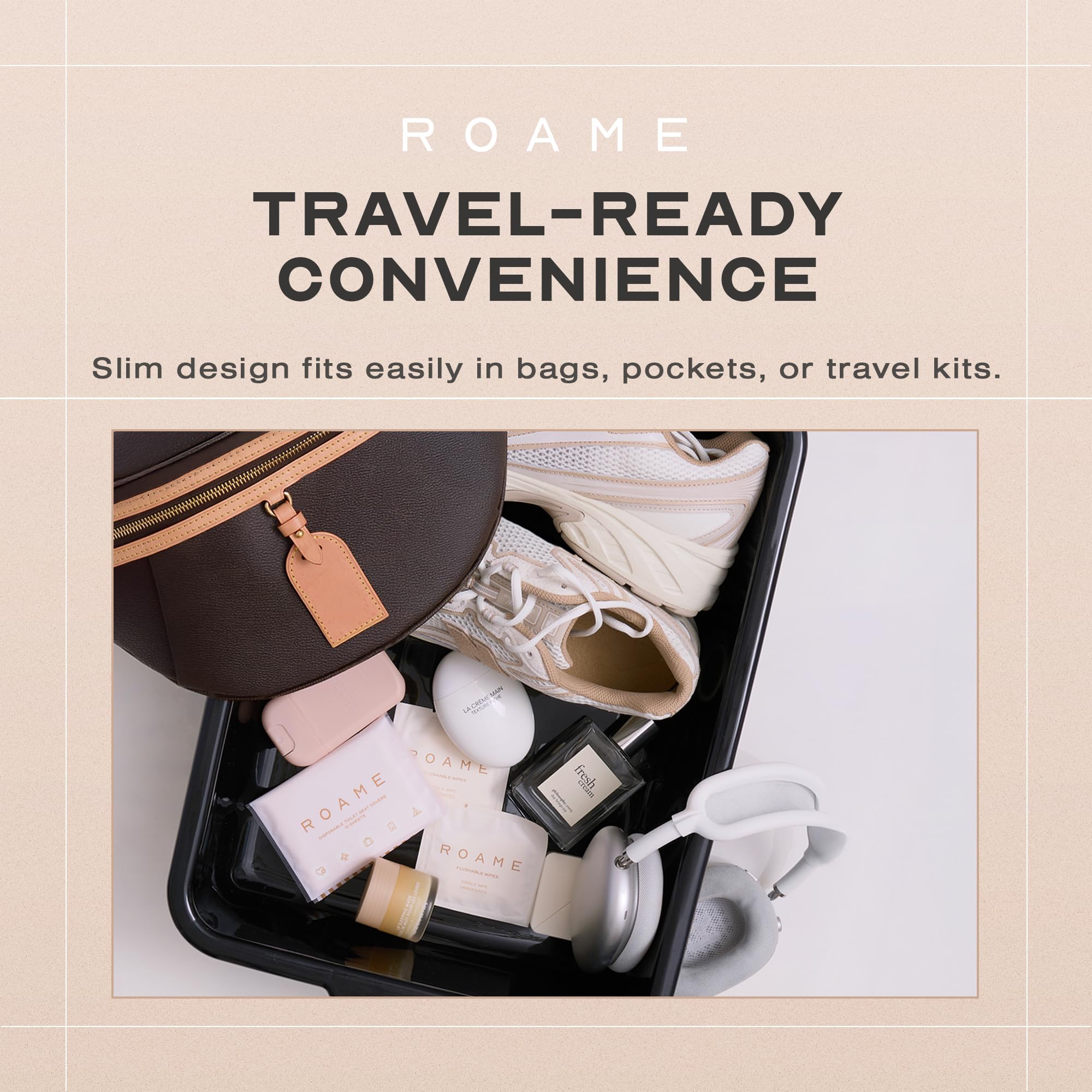 Roame Cloud 999 travel-pack offers easy pocket-size access for everyday errands.