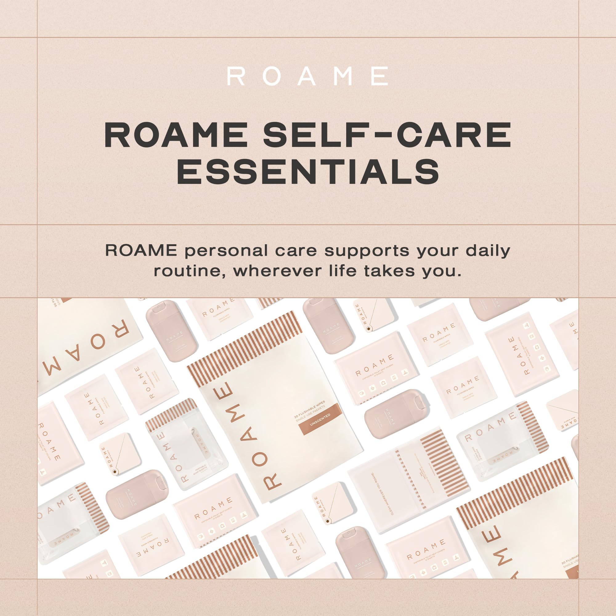Roame after toilet use wipe offering quick refreshing clean