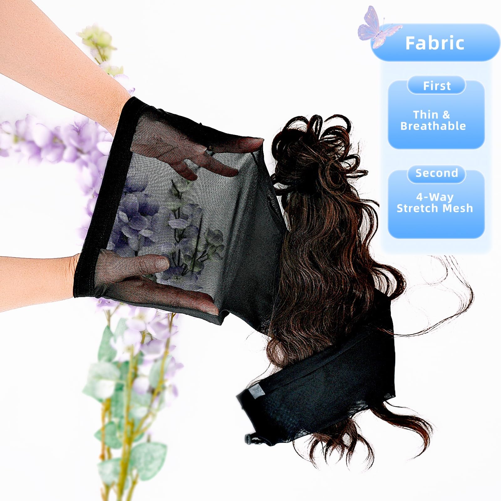 Roaming universal-fit 32-inch loc sleeve adaptable for all hair types