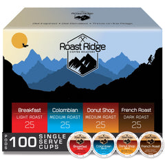 Roast Ridge Breakfast Blend K-Cup pod with crisp nutty notes for a bright morning.