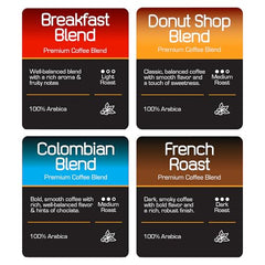 Roast Ridge Donut Shop K-Cup pod offers floral, soft fruity notes for a comforting start.