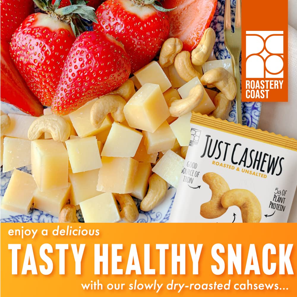 Roastery Coast cashews on-the-go snack with crisp texture