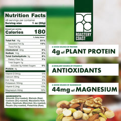 Roastery Coast premium deluxe nuts mix ideal for entertaining or adding variety.