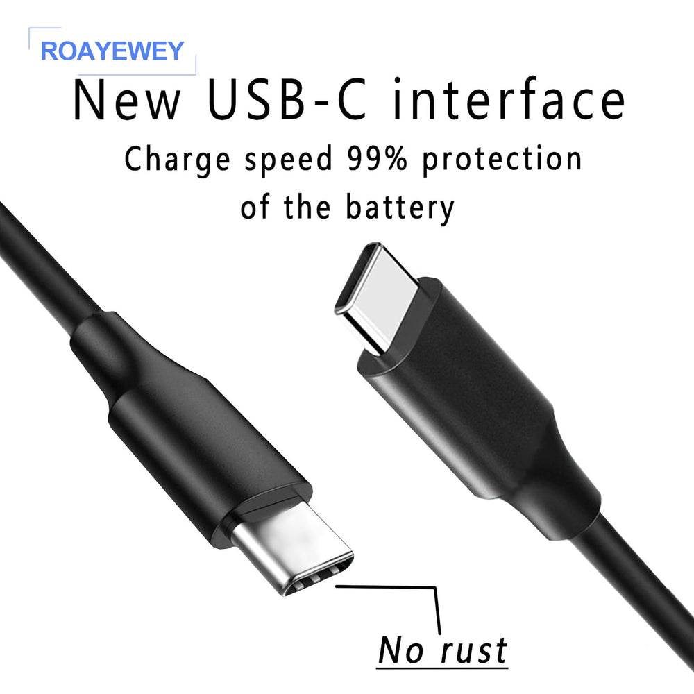 ROAYEWEY charger plugged into a Chromebook for everyday use