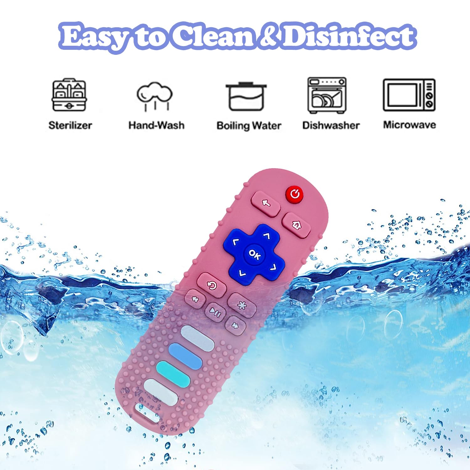 ROBBEAR dishwasher-safe teether for easy cleaning