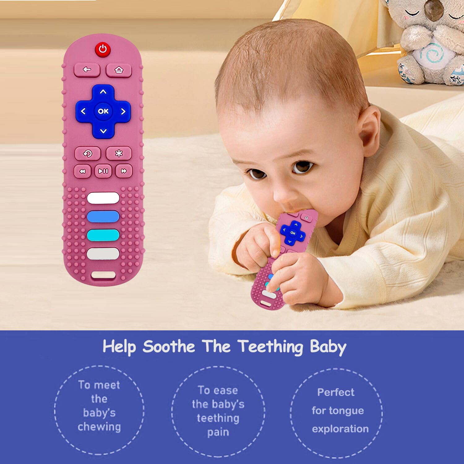 ROBBEAR freezer-safe teether for cooling relief