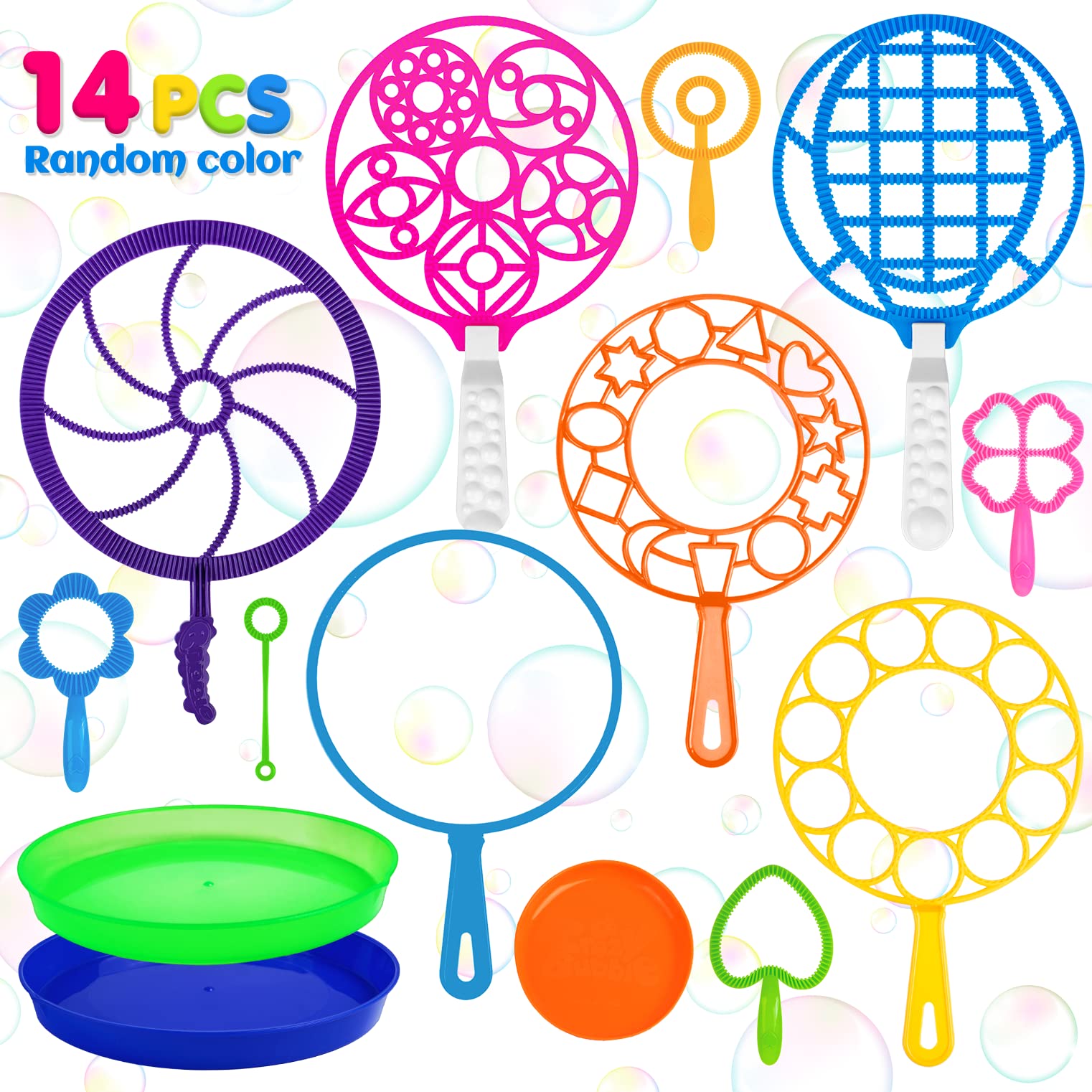 Roberly bubble wands set giant wands in bright colors for outdoor play