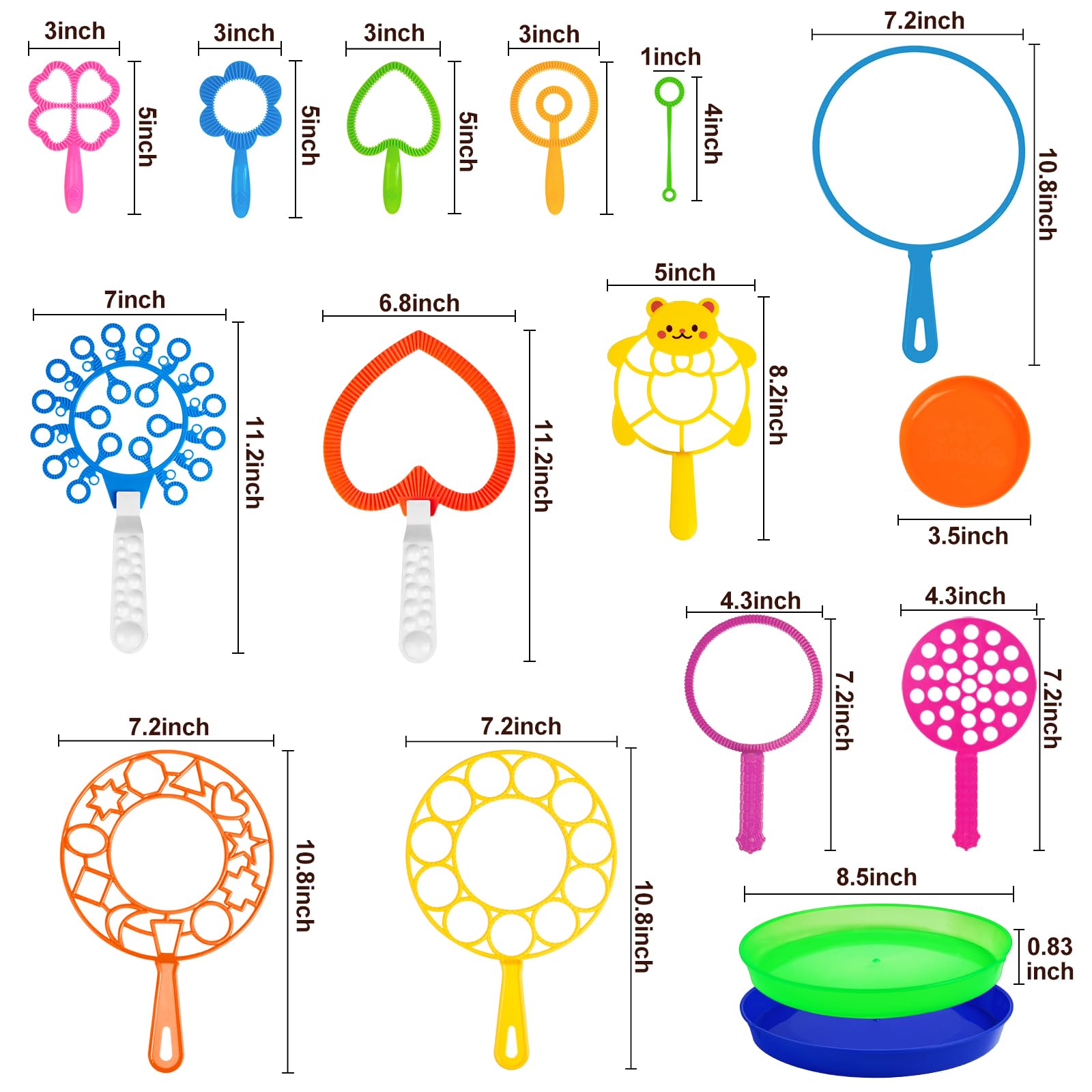 Roberly color variety wands add vibrant bubbles to parties