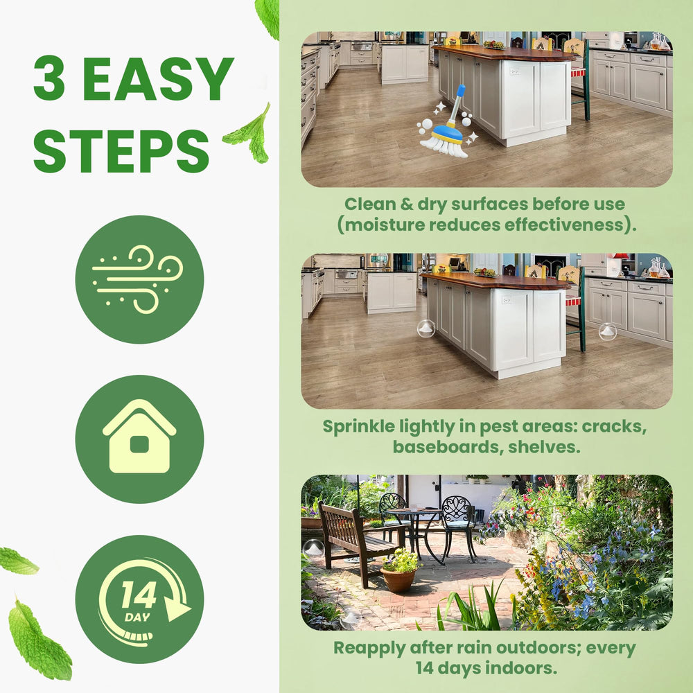 RobiGuard outdoor patio use: easy outdoor application for patio and garden areas.