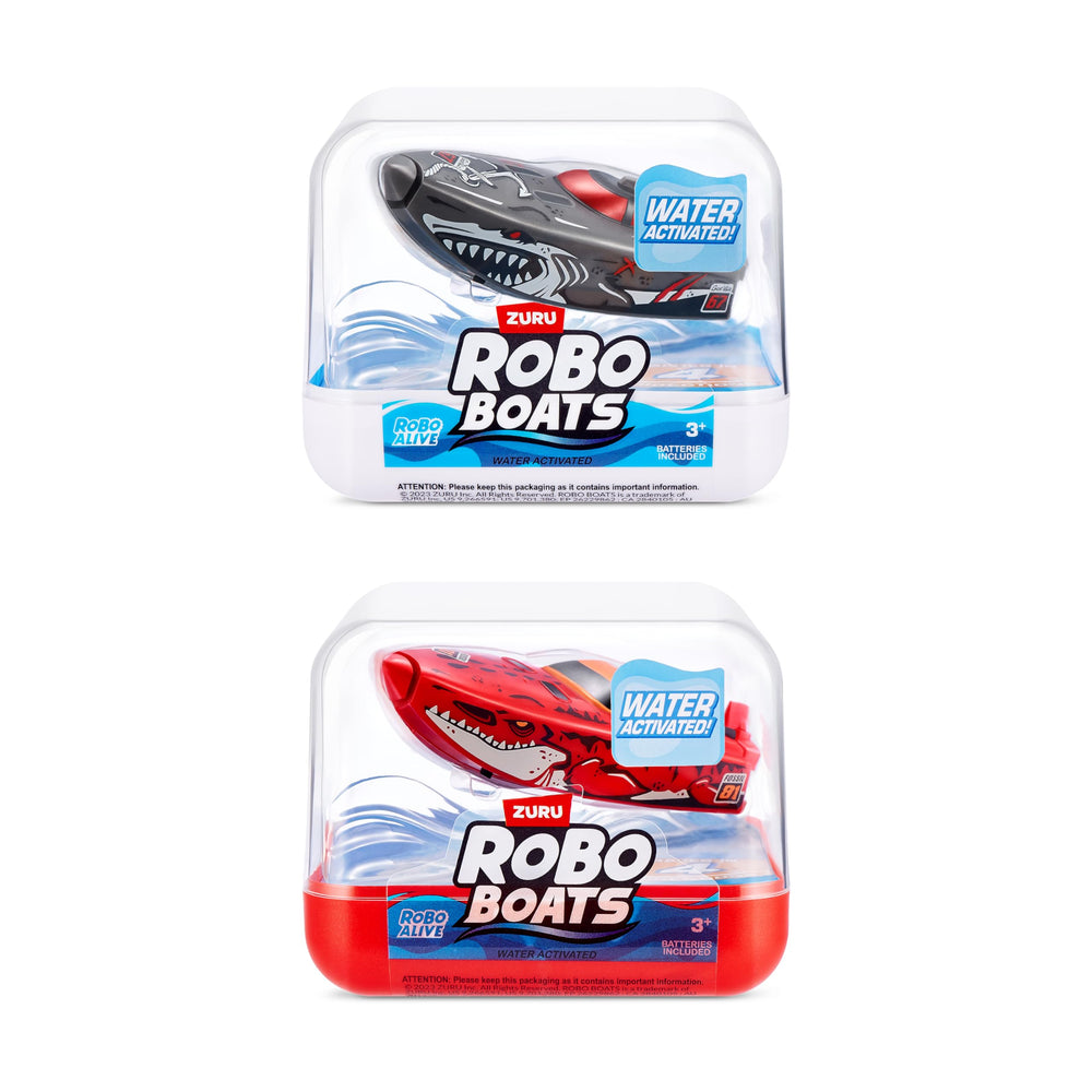 Robo Alive Robo Boats Dino Shark performing exciting stunts in pool