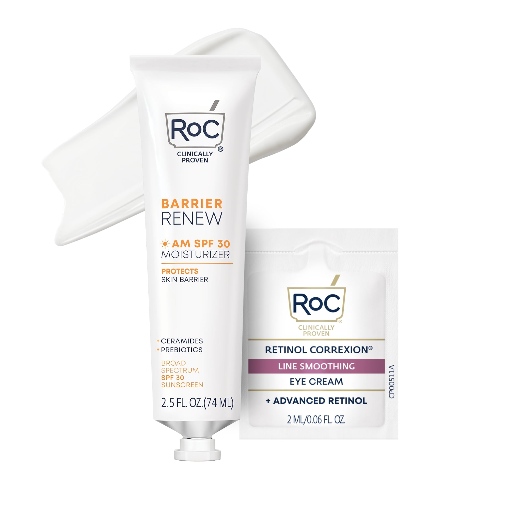RoC Barrier Renew Day Cream SPF 30 tube front view showing hydrated skin possibility