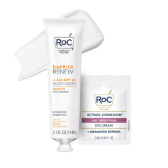 RoC Barrier Renew Day Cream SPF 30 tube front view showing hydrated skin possibility