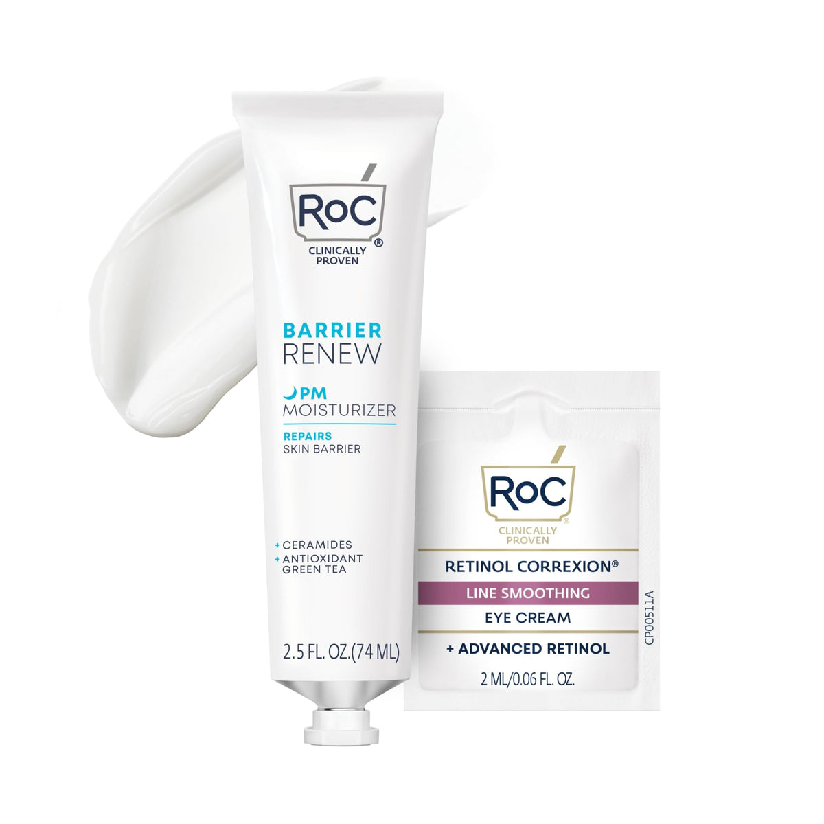 RoC Barrier Renew Night Moisturizer bottle delivering ultra-light hydration for sensitive skin.