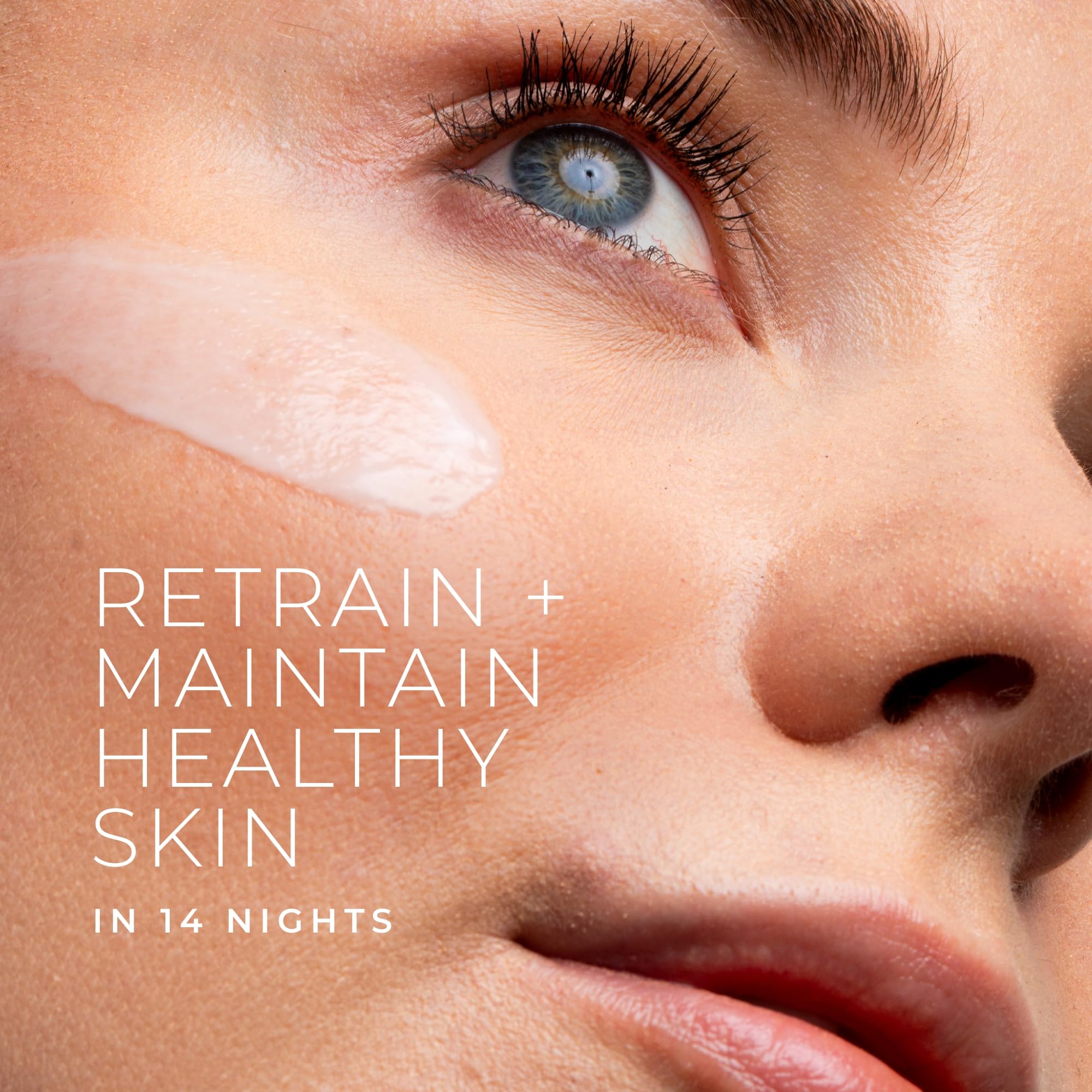 RoC Barrier Renew Night Moisturizer texture shows a smooth, lightweight cream.