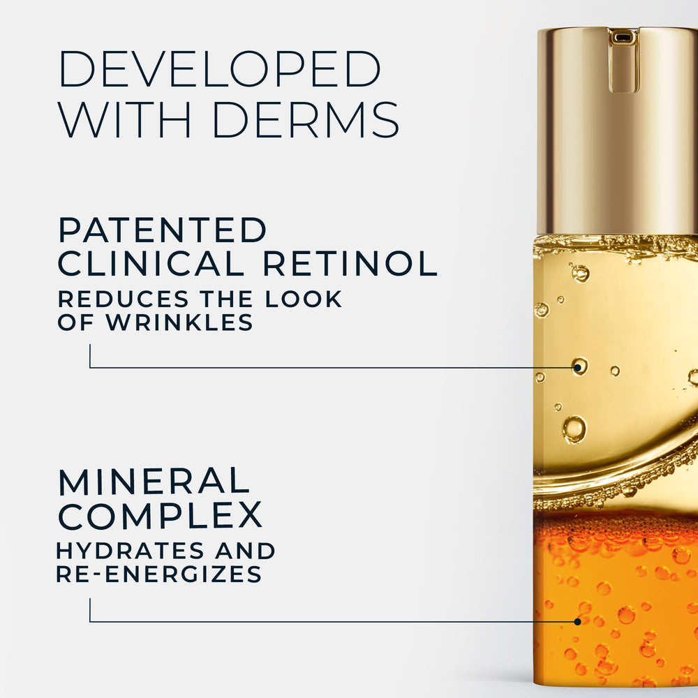 RoC Correxion serum application on cheek demonstrates easy quick absorbing use