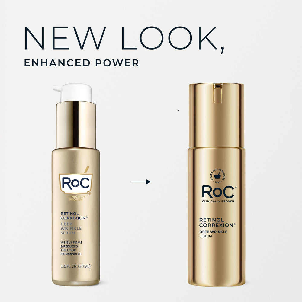 RoC Correxion serum texture swatch highlights silky non greasy feel