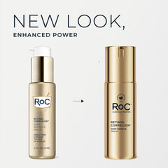 RoC Correxion serum texture swatch highlights silky non greasy feel